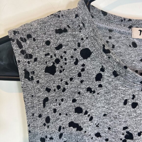 Michael Stars Tank Top M Grey Black Burnout Splatter Print Pullover Size Medium - Picture 4 of 9